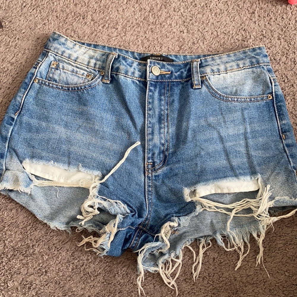 Forever 21 High Waist Denim Shorts